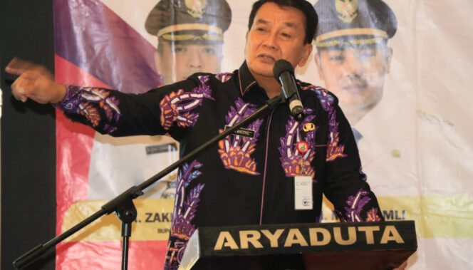 
 Sekda Kabupaten Tangerang, Moch.Maesyal Rasyid saat Membuka Rapat Koordinasi Lintas Sektor Percepatan Eliminasi Tuberculosis di Kabupaten Tangerang. Foto: istimewa