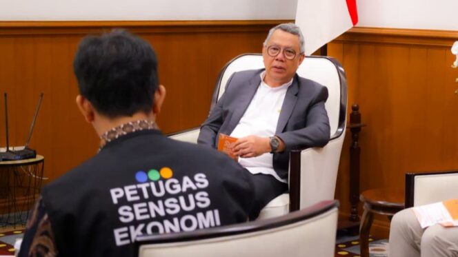 
 Wali Kota Tangerang Selatan, Benyamin Davnie saat menerima Petugas Sensus Ekonomi 2026. Foto: ist