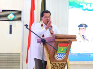 Bupati Tangerang, Moch. Maesyal Rasyid, secara resmi meluncurkan buku cerita anak berjudul 