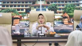 Wakil Bupati Tangerang Intan Nurul Hikmah saat membuka Sosialisasi Isbat Nikah Terpadu yang dilaksanakan di Ruang Rapat Wareng, Gedung Kantor Bupati Tangerang. Foto: ist