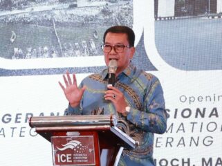 Bupati Tangerang Moch Maesyal Rasyid saat Membuka Tangerang Internasional Development Seminar (TIDS) di Ice BSD Pagedangan Kabupaten Tangerang. Foto: ist