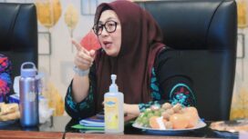 Wakil Bupati Tangerang Intan Nurul Hikmah saat membuka rapat koordinasi evaluasi dan rencana aksi TPPS tahun 2026 di Ruang Media Center Dinas Kesehatan, foto: Ist