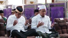 Bupati Tangerang Moch Maesyal Rasyid saat menghadiri Tangerang Bersyukur di Masjid Raya Al Amjad Tigaraksa. Foto: Ist