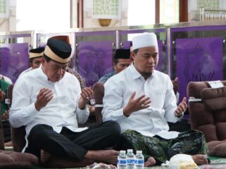 Bupati Tangerang Moch Maesyal Rasyid saat menghadiri Tangerang Bersyukur di Masjid Raya Al Amjad Tigaraksa. Foto: Ist