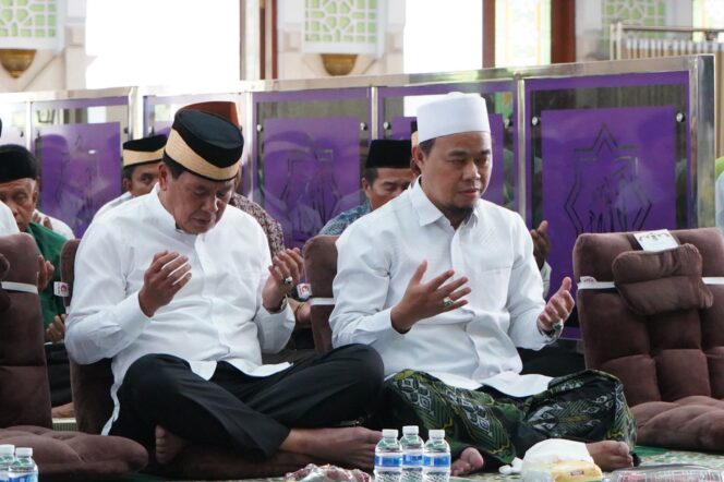 
 Bupati Tangerang Moch Maesyal Rasyid saat menghadiri Tangerang Bersyukur di Masjid Raya Al Amjad Tigaraksa. Foto: Ist