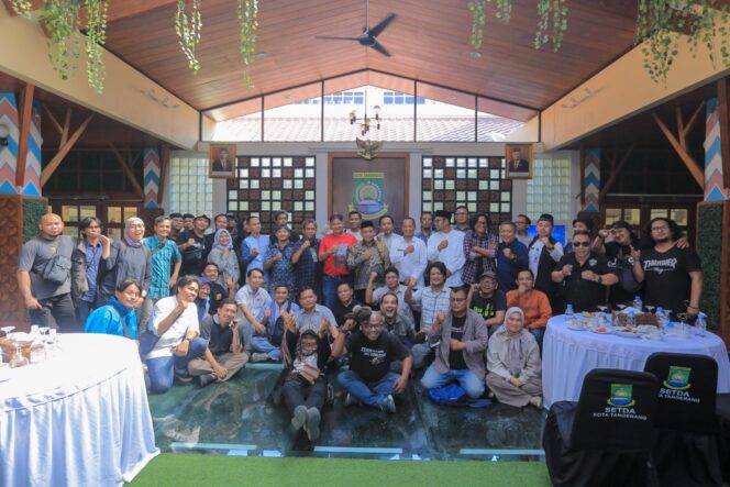 
 Pj. Walikota Tangerang Dr. Nurdin, S.Sos.,M.Si usai dialog bersama awak media Kota Tangerang. Foto: ist 