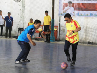 Wali Kota Tangerang Sachrudin saat membuka Fun Futsal Kota Tangerang. Foto: Ist