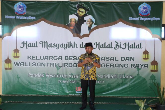 
 Wakil Walikota Tangerang, Sachrudin saat menghadiri Haul Masyayikh Ponpes As Saadah. Foto: Humaskot Tangerang. 