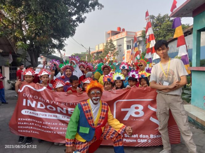 
 Kemeriahan HUT RI Ke-78 di Perumahan GMP2 Cadas Sepatan Kabupaten Tangerang. Foto: Yang Evries