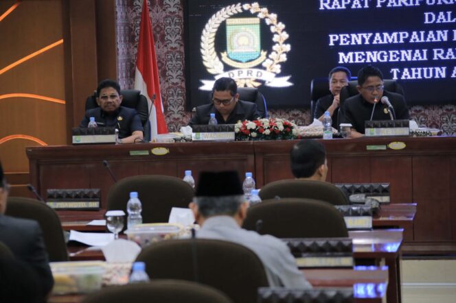
 Rapat Paripurna DPRD Kota Tangerang, Penyampaian APBD Tahun 2024.Foto: Istimewa