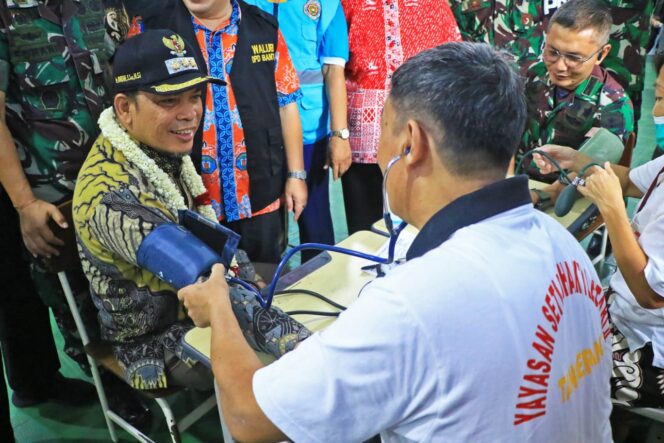 
 Pj Wali Kota Tangerang, Dr. Nurdin, S.Sos.,M.Si saat Pemeriksaan Kesehatan. Foto: ist