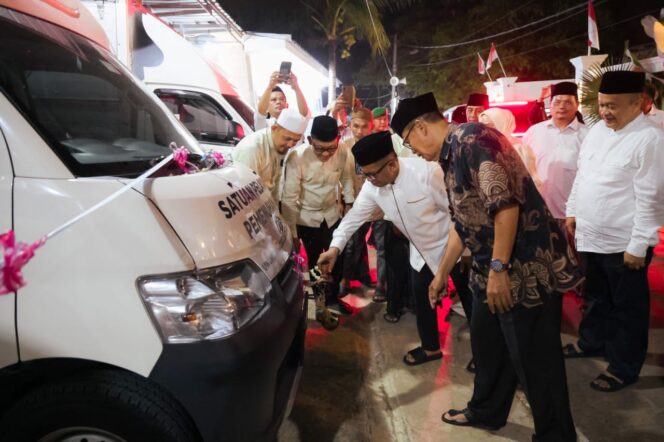 
 Gubernur Banten, Andra Soni, meresmikan Satuan Pelayanan Pemenuhan Gizi (SPPG) di Desa Rancasumur, Kecamatan Kopo, Kabupaten Serang. Foto: ist 