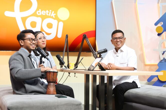 
 Gubernur Banten Andra Soni saat Menjadi Narasumber dalam Program Detik Pagi. Foto: ist