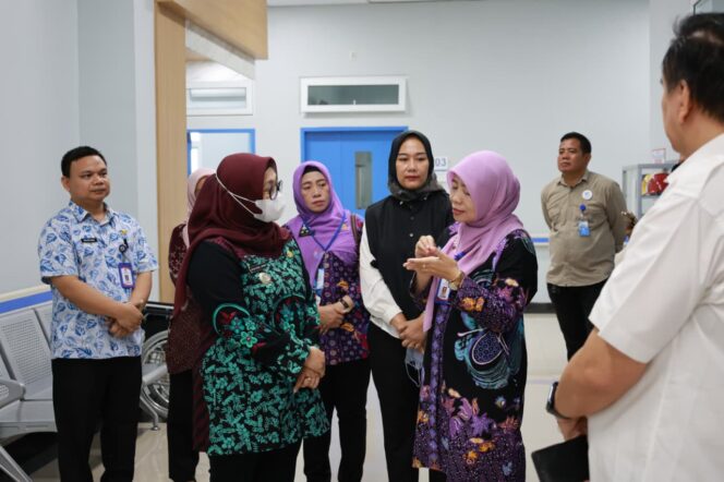 
 Wakil Bupati Tangerang, Intan Nurul Hikmah saat mengunjungi Rumah Sakit Insan Nusantara Rajeg. Foto: ist