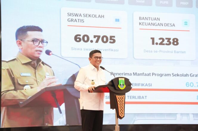 
 Gubernur Banten Andra Soni saat Rapat Koordinasi Daerah (Rakorda) Program Bangga Kencana Provinsi Banten di Pendopo Gubernur, KP3B Curug, Kota Serang. Foto: ist