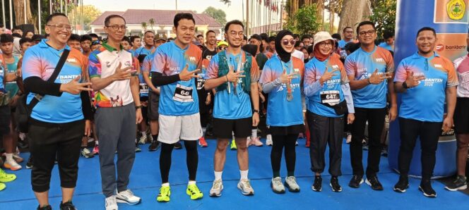 
 Road to Banten Marathon Vol 2 Serang Raya 5K yang berlangsung di Gedung Negara Provinsi Banten, Kota Serang. Foto: ist