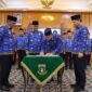 Sekretaris Daerah Provinsi Banten Deden Apriandhi dikukuhkan sebagai Ketua Dewan Pengurus KORPRI Provinsi Banten. Foto: ist 