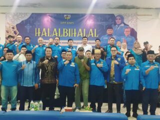 Halal Bihalal DPP KNPI dihadiri Wakabaintelkam Mabes Polri Irjen.Pol.Nanang Rudi Supriatna,.Majelis Pemuda Indonesia (MPI) DPP KNPI, Ketua Umum DR. Ali Hanafiah, Sekretaris Jenderal Guntur Setiawan, para Wakil Ketua Umum,  pengurus DPP KNPI, Pengurus DPD se-Indonesia serta Pimpinan OKP. Foto: ist