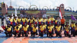 Wali Kota Tangerang, Sachrudin, saat menghadiri Pelantikan Forum Pengurangan Risiko Bencana (FPRB) sekaligus Peringatan Hari Kesiapsiagaan Nasional 2026 di bantaran Sungai Cisadane. Foto: ist 