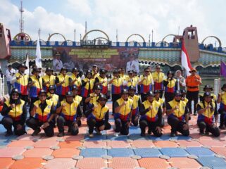 Wali Kota Tangerang, Sachrudin, saat menghadiri Pelantikan Forum Pengurangan Risiko Bencana (FPRB) sekaligus Peringatan Hari Kesiapsiagaan Nasional 2026 di bantaran Sungai Cisadane. Foto: ist 