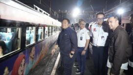 Anggota Komisi VI F-Gerindra DPR RI, Kawendra Lukistian. Saat meninjau Evakuasi Kecelakaan Kereta di Stasiun Kereta Bekasi Timur. Foto: ist