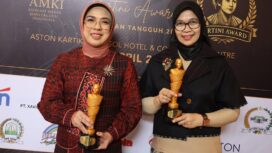 Ketua Tim Penggerak Pemberdayaan Kesejahteraan Keluarga (TP PKK) Provinsi Banten Tinawati Andra Soni meraih penghargaan Kartini Awards 2026. Foto: ist