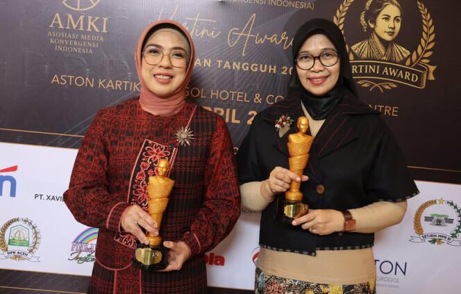 
 Ketua Tim Penggerak Pemberdayaan Kesejahteraan Keluarga (TP PKK) Provinsi Banten Tinawati Andra Soni meraih penghargaan Kartini Awards 2026. Foto: ist