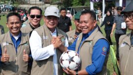 Bupati Tangerang Moch Maesyal Rasyid saat Buka Pekan Olahraga Buruh 2026. Foto: ist