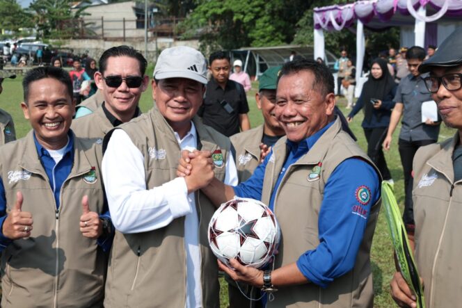 
 Bupati Tangerang Moch Maesyal Rasyid saat Buka Pekan Olahraga Buruh 2026. Foto: ist