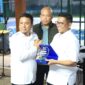 Gubernur Banten Andra Soni saat menghadiri acara Silaturahmi Kamtibmas yang digelar Polda Banten bersama Persatuan Wartawan Indonesia (PWI) Banten di Lapangan UH Tennis Center, Kota Serang. Foto: ist