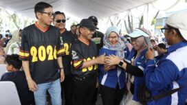 Wali Kota Tangerang Sachrudin saat menghadiri Puncak Acara Hari Buruh Internasional (May Day) Tahun 2026. Foto: ist