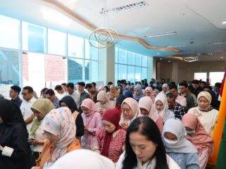 PT Bank Pembangunan Daerah Banten (Perseroda) Tbk atau Bank Banten menggelar acara Tasyakuran Idul Adha 1447 H / 2026 M yang berlangsung di Kantor Pusat “Grha Bank Banten”. Foto: ist 