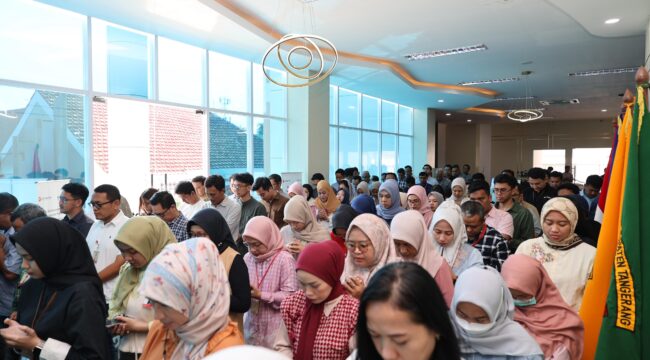 PT Bank Pembangunan Daerah Banten (Perseroda) Tbk atau Bank Banten menggelar acara Tasyakuran Idul Adha 1447 H / 2026 M yang berlangsung di Kantor Pusat “Grha Bank Banten”. Foto: ist 