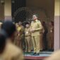 Wali Kota Tangerang Sachrudin Sachrudin saat memimpin Apel Pegawai di Lingkungan Pemerintah Kota Tangerang dan bertindak sebagai pembina apel di Kawasan Pusat Pemerintahan (Puspem) Kota Tangerang. Foto: ist