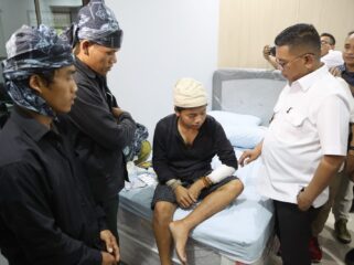Gubernur Banten Andra Soni saat meninjau Rumah Singgah yang berlokasi di Jalan Tebet Timur Raya Nomor 51, Jakarta Selatan. Foto: ist