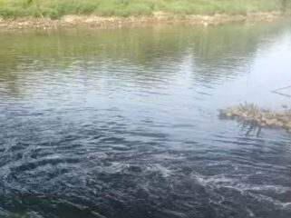 Saluran muara Kali Sabi di Kampung Bayur Kelurahan Periuk Jaya, Kecamatan Periuk Kota Tangerang. Foto: TangerangPos 