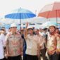 Gubernur Banten Andra Soni dan Ketua DPD RI Sultan B. Najamuddin saat Groundbreaking Kantor DPD RI Banten di Kota Serang. Foto: Ist 