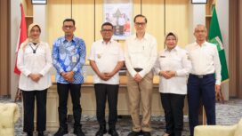 Gubernur Banten Andra Soni saat menerima kunjungan PT Banten West Java (BWJ) Tourism Development di Kantor Gubernur eks BLKI Serpong, Kota Tangerang Selatan. Foto: Ist 