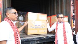 Gubernur Banten Andra Soni dan Kepala Badan Karantina Indonesia Abdul Kadir Karding. Foto: ist
