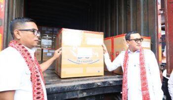Gubernur Banten Andra Soni dan Kepala Badan Karantina Indonesia Abdul Kadir Karding. Foto: ist