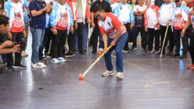 Gubernur Banten Andra Soni secara resmi membuka Kejuaraan Nasional (Kejurnas) Hoki Ruangan (Indoor) 2026 di GOR Nambo Jaya Sport Center, Kota Tangerang. Foto: Ist