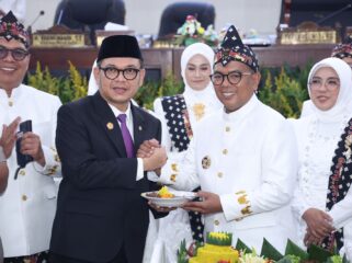 Gubernur Lembaga Ketahanan Nasional (Lemhannas) Tubagus Ace Hasan Syadzily dan Gubernur Banten Andra Soni. Foto: Ist