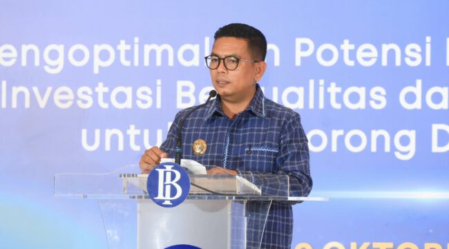 Gubernur Banten Andra Soni saat membuka secara resmi Karya Kreatif Banten (KKB) dan Banten Investment Forum (BIF) di Hotel DoubleTree, Bintaro Jaya, Kota Tangerang Selatan. Foto: Ist