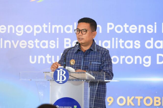 
 Gubernur Banten Andra Soni saat membuka secara resmi Karya Kreatif Banten (KKB) dan Banten Investment Forum (BIF) di Hotel DoubleTree, Bintaro Jaya, Kota Tangerang Selatan. Foto: Ist
