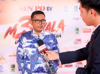 Gubernur Banten Andra Soni saat menghadiri malam puncak peringatan Hari Ulang Tahun (HUT) ke-3 Sin Po TV di Studio 5 Emtek City, Kebon Jeruk, Jakarta Barat. Foto: Ist 