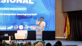 Wakil Gubernur Banten A Dimyati Natakusumah saat menghadiri Seminar Nasional 