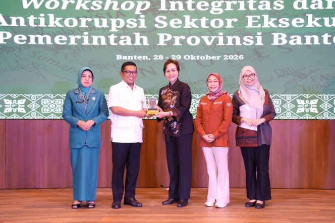 
 Gubernur Andra Soni saat acara Workshop Integritas dan Antikorupsi Sektor Eksekutif Pemerintah Provinsi (Pemprov) Banten. Foto: ist 