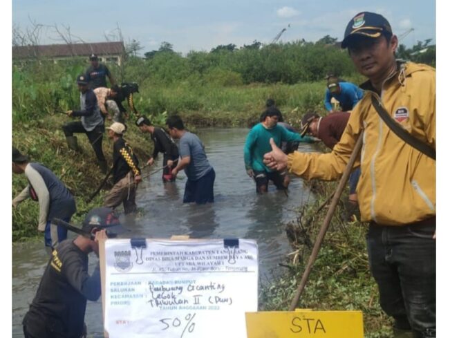 
 Atasi Banjir, Pemkab Tangerang Normalisasi Embung Curug