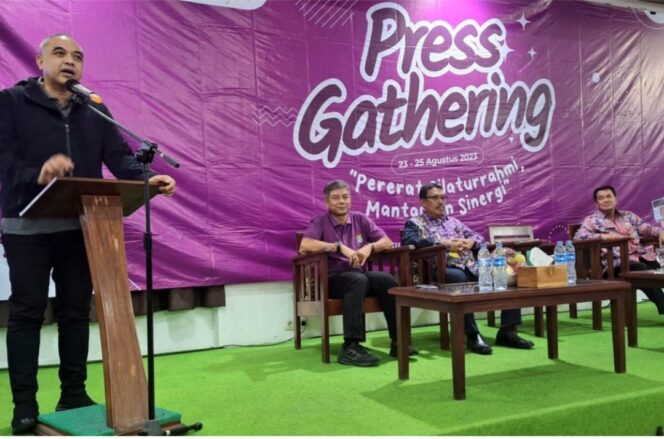 
 Bupati Tangerang, A. Zaki Iskandar saat membuka kegiatan Pers Gathering. Foto: Istimewa