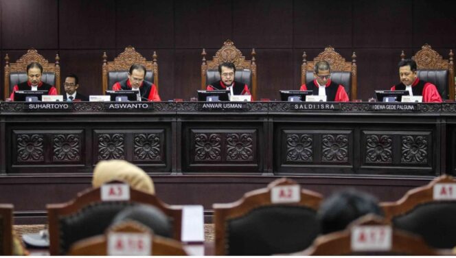
 Sidang Pembacaan Putusan Mahkamah Konstitusi. Foto: Istimewa